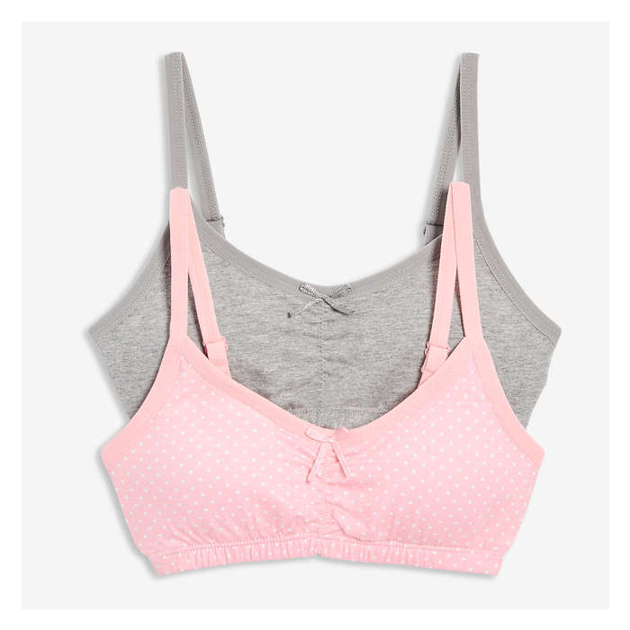 Kid Girls' 2-Pack Bralette - Print 1